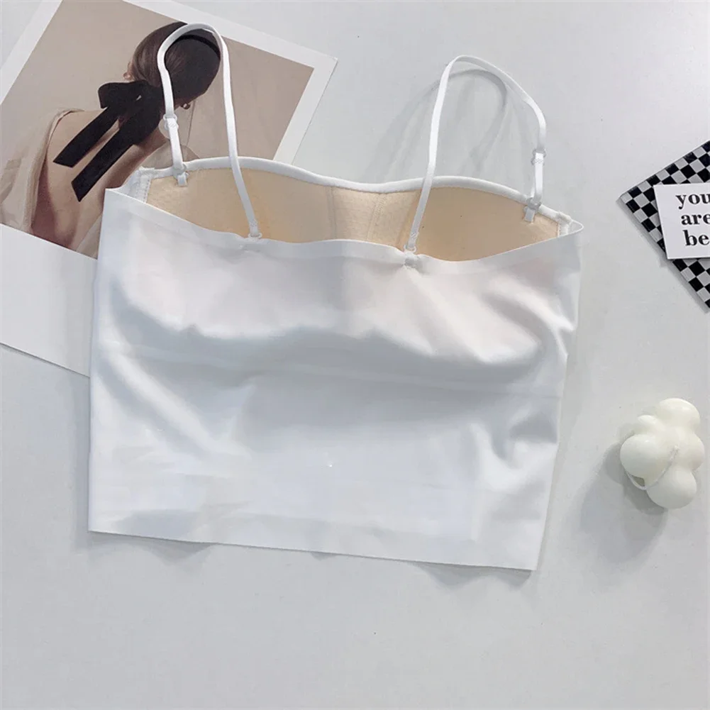 Beach Vacation Backless Camisole Solid Color Vest 4 Spandex Material 96 Nylon Material Leisure Style One Size Fits All