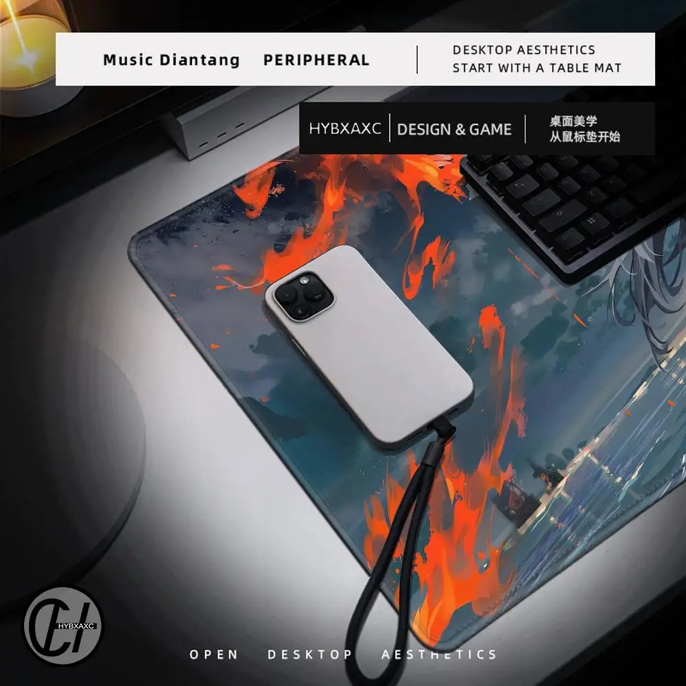 Arknights Lappland Mousepad HD Anime Trwała podkładka pod mysz do gier z blokadą krawędzi Prime XXL Podkładka pod klawiaturę Akcesoria do gier — zdjęcie produktu 5