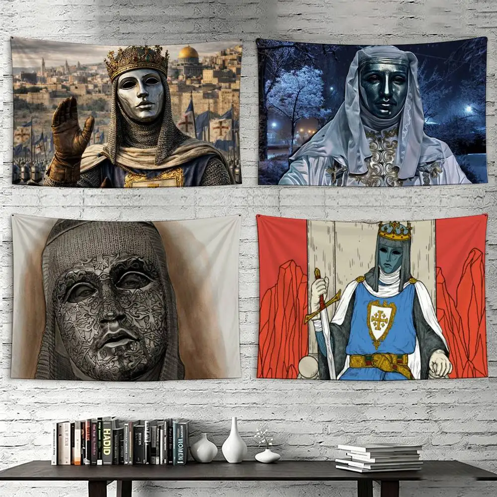 

Baldwin IV King of Jerusalem Flags Suitable For Party Club Outdoor Interior Wall Decoration Banner Fans Gift