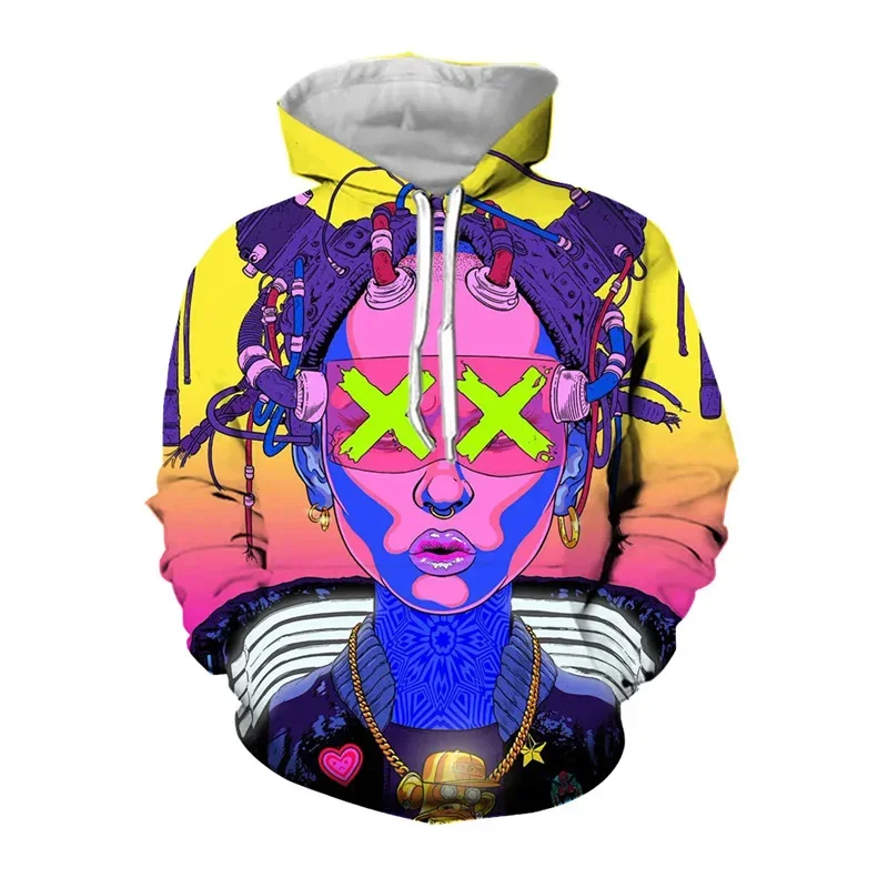 Autumn Cyberpunk Hacke 3D Print Hoodies Men Women Fashion Casual Sweatshirts Oversized Hoodie Pullovers Tracksuit Clothing