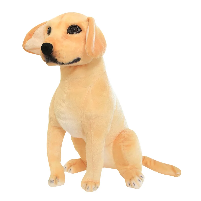 

New Lifelike Dog Plush Stuffed Animal Realistic Plushie Golden Retriever Puppy Toy Gifts For Kids Kawaii Doll For Children