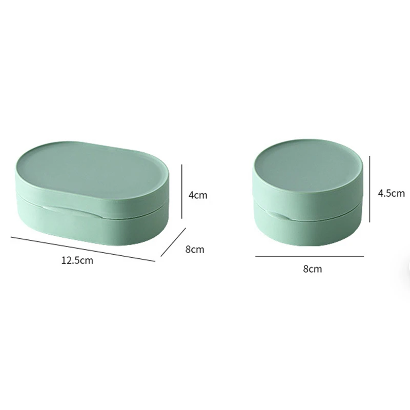 1Pc Portable Travel Soap Box Creative Soap Box Waterproof Soap Organiser With Lid Bathroom Gadgets