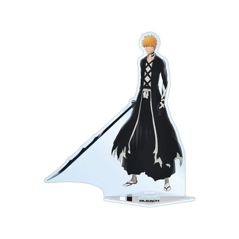 24Pcs Anime BLEACH Acrylic Stand Keychain Model Figure Cosplay Plate Holder Topper Birthday Fans Christmas Desk Decor Plate Gift