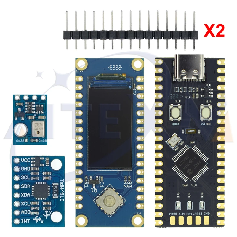 Air103 Air32F103CBT6 MPU6050 AHT10 AIR101-LCD Main frequency highest 216M,32K RAM+128K Flash Compatible for STM32 DAPLINK