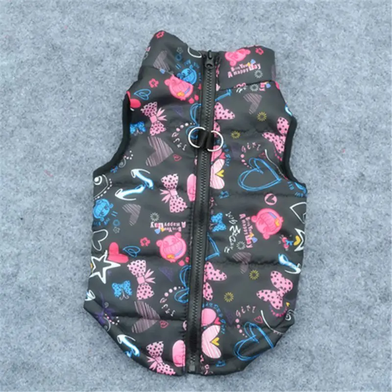 

Christmas Snowflake Dog Jacket Thick Warm Pet Coat For Autumn And Winter Outdoor Puppy Vest With Zipper Durable Dog Harness