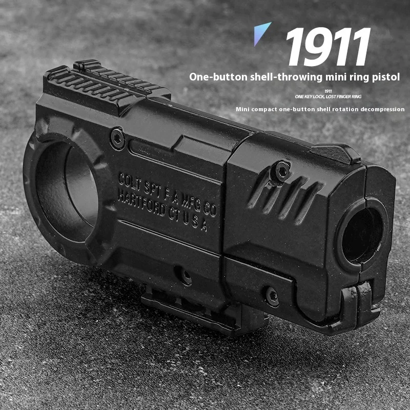 

Черный технический металлический спиннер для снятия стресса, игрушка Edc Card, толкающее кольцо на палец, ручная игрушка, игрушка для мелких предметов