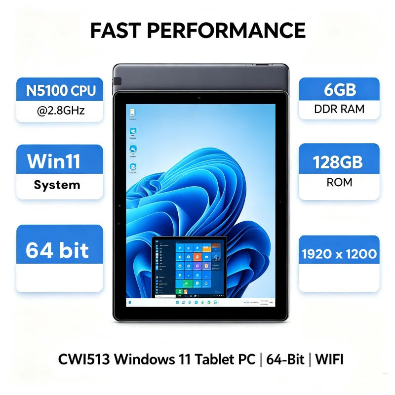 10.1'' Windows 10 CWI529 Tablet PC 4GB RAM 64GB ROM Z8300 Quad Core WIFI 1920x1080 Dual Camera