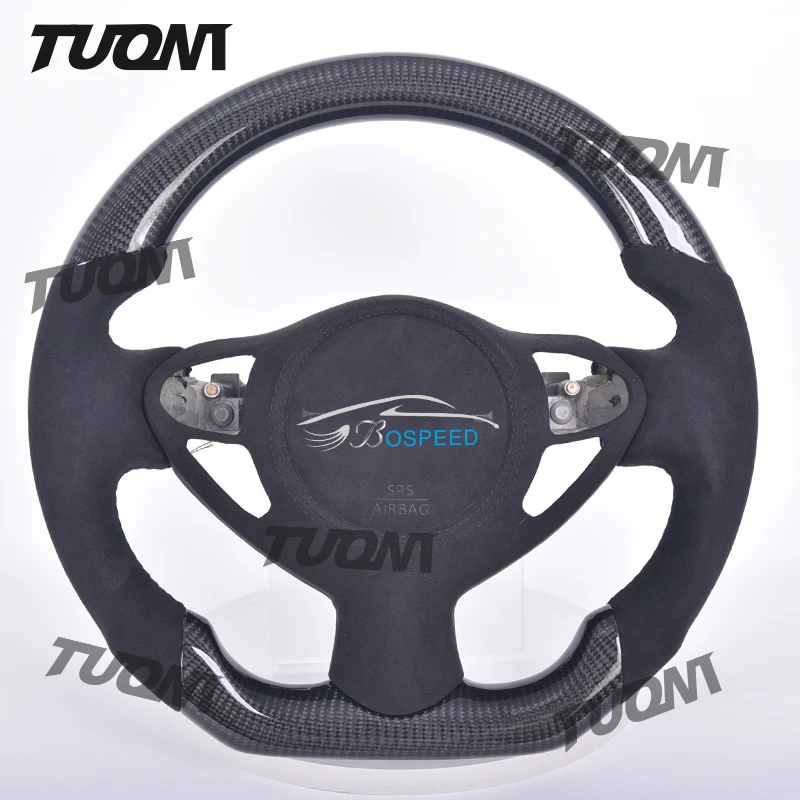 370Z LED Carbon Fiber Steering Wheel For Nissan 370Z Sylphy Custom