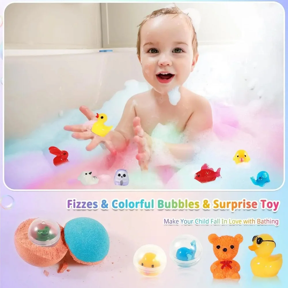 Children's Bath Salt Set Bathball Cleaning Body Ball Exfoliating Moisturizing Bubble Bath Shower Accessories