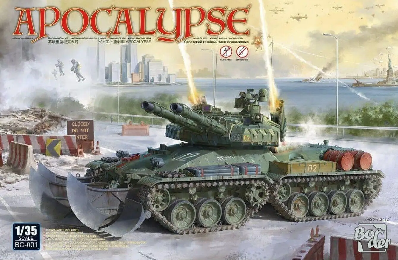 

Border BC001 1/35 Scale Soviet Super Heavy Tank "Apocalypse" model kit