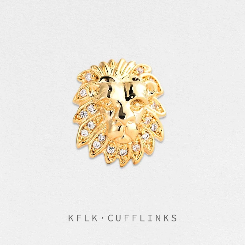 

KFLK fashion Brooch Pins Exquisite Lion Brand Brooches For Women Mens Costumes Badge Brooch Jewelry Wholesale