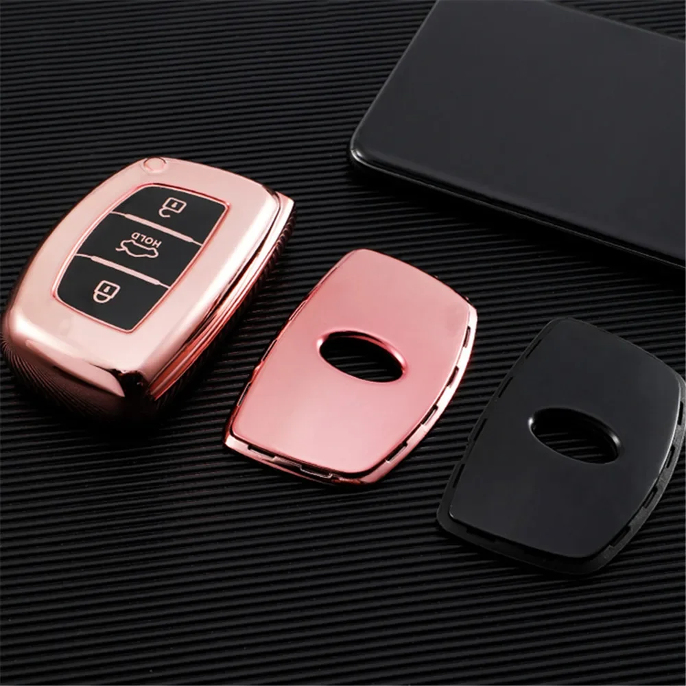 TPU Car Key Case Cover for Hyundai Tucson Sonata Fe Creta Ix25 Ix35 Ix45 I10 I20 I30 I40 Verna Solaris Mistra Elantra Accent