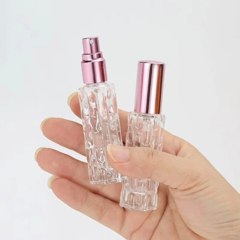 10ml Portable Thick Glass Spray Bottle Essential Oil Perfume Bottles Travel Cosmetic Containers Atomizer for Travel Tools