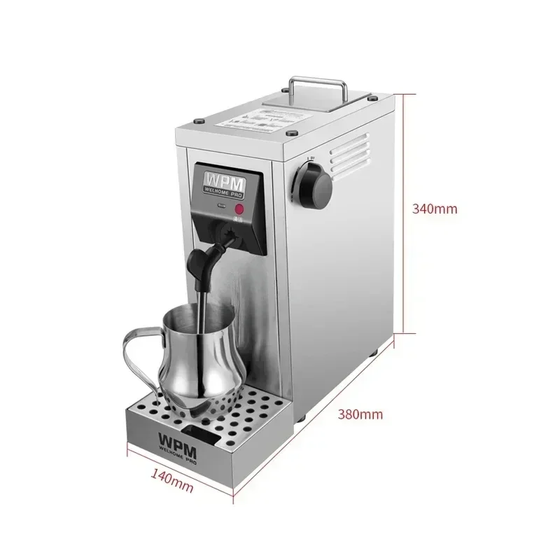 

Electric 1450W Steam Milk Foaming Machine Automatic Cleaning Milk Frother Water Heating Steamer For Bubble Tea Shop