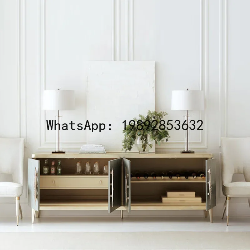 H5.14 rustic modern minimalist creative design tv cabinet living room storage hotel villa cabinet