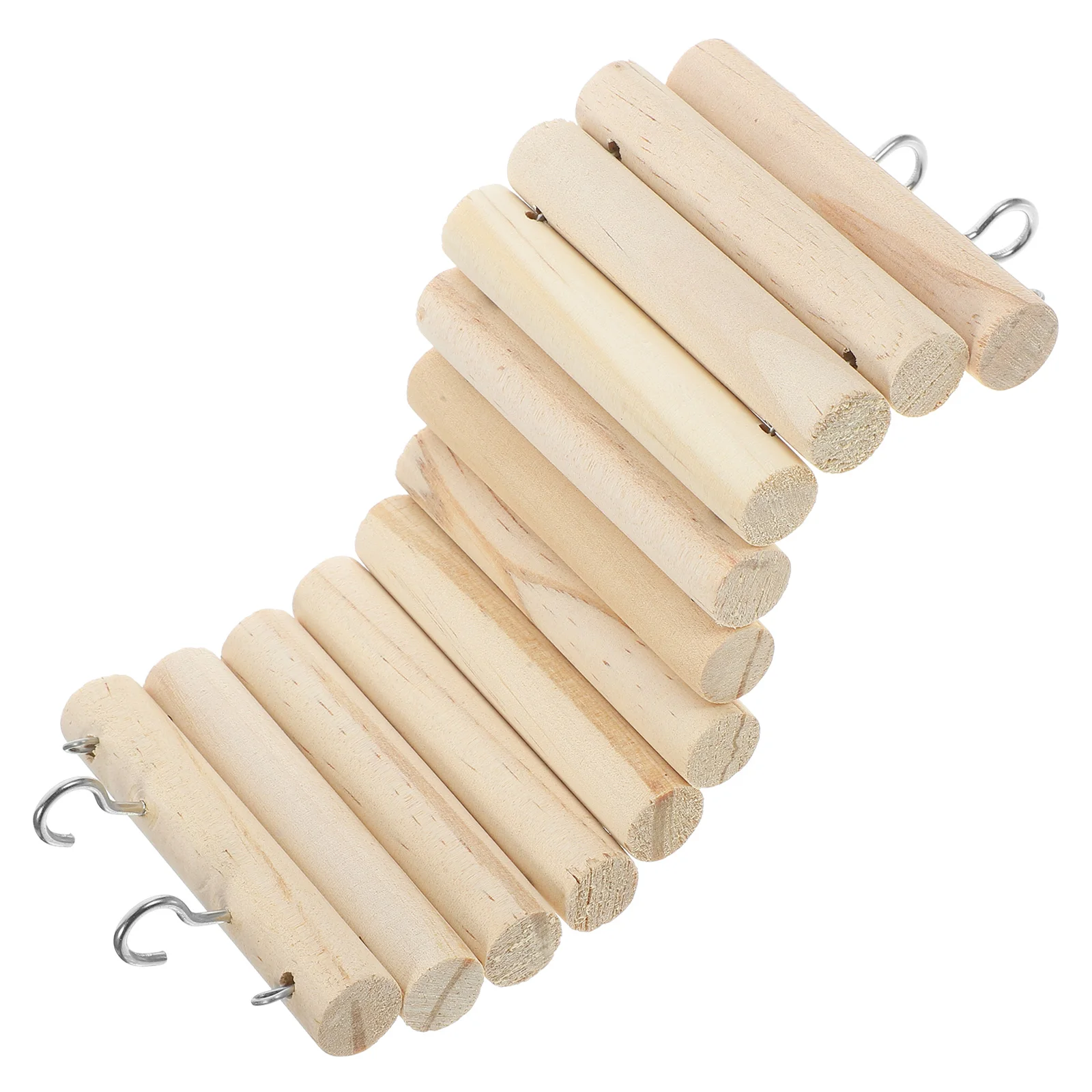 Hamster Ladder Wooden for Small Pets Guinea Pig Hideout Chew Plaything Hedgehog Separating Fence Cage Ornament Train Climber