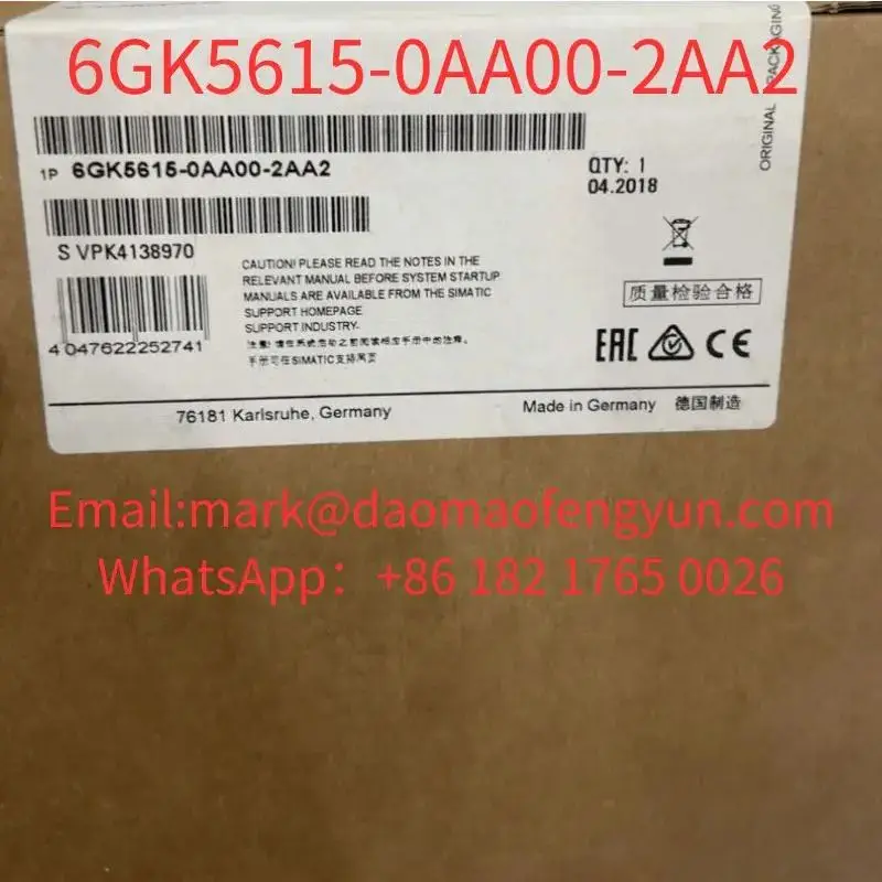 6GK5615-0AA00-2AA2 Brand New SCALANCE S615 LAN router