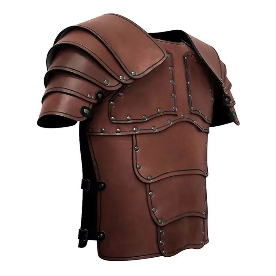 Medieval Viking Knight Pirate Body Shoulder Armor Roman Warrior Cosplay Costume Halloween Role Playing Party Prop Accessories view 3