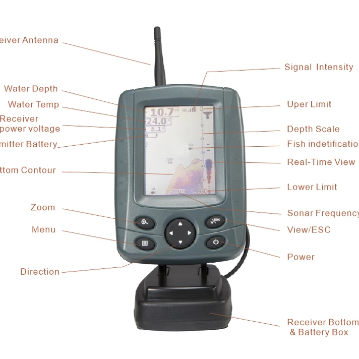 800M Color Screen Wireless baitboat fish