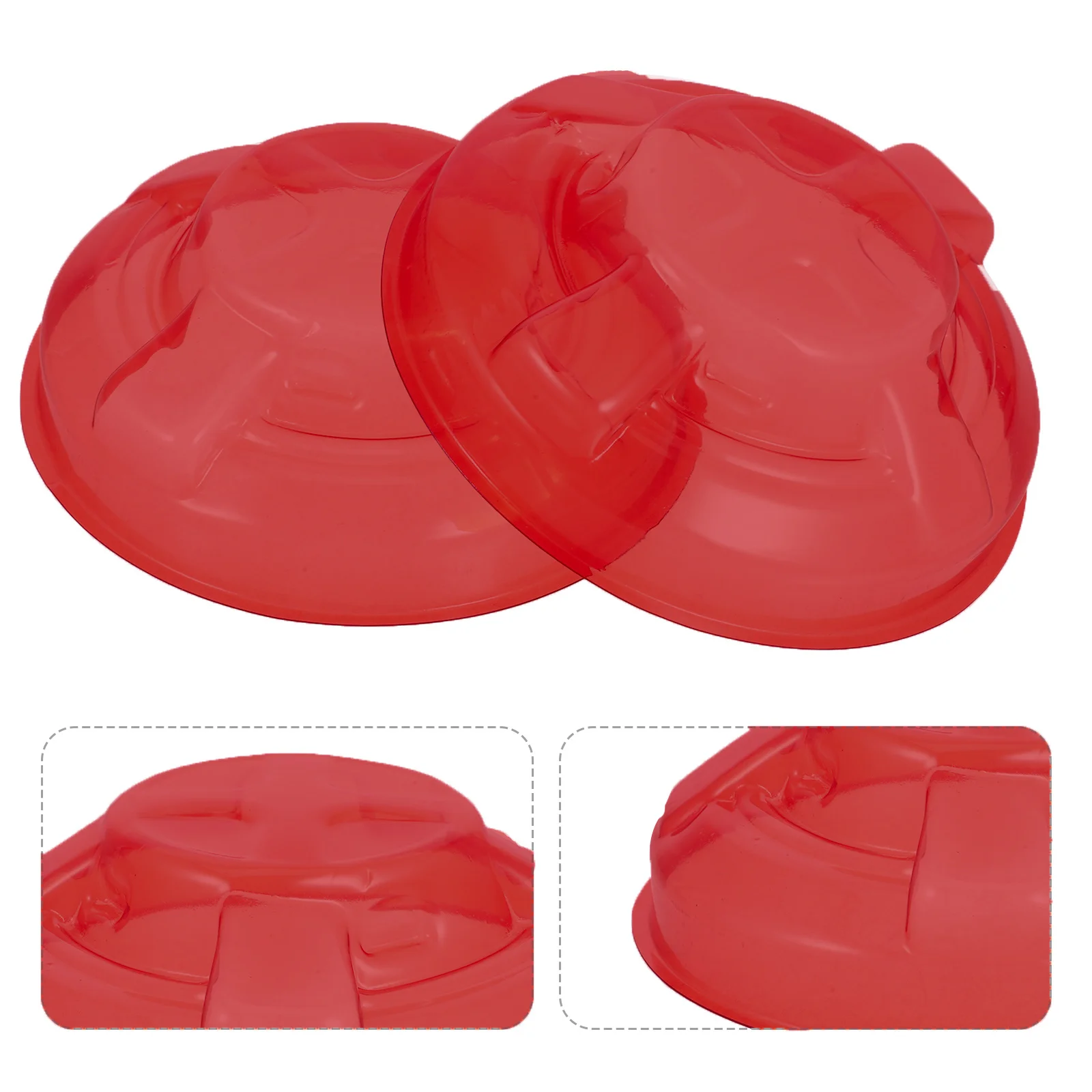 2Pcs Smoke Protective Cover Plastic Shield for Home Kitchen Commercial Use Paint Baking Cooking Safety Cap
