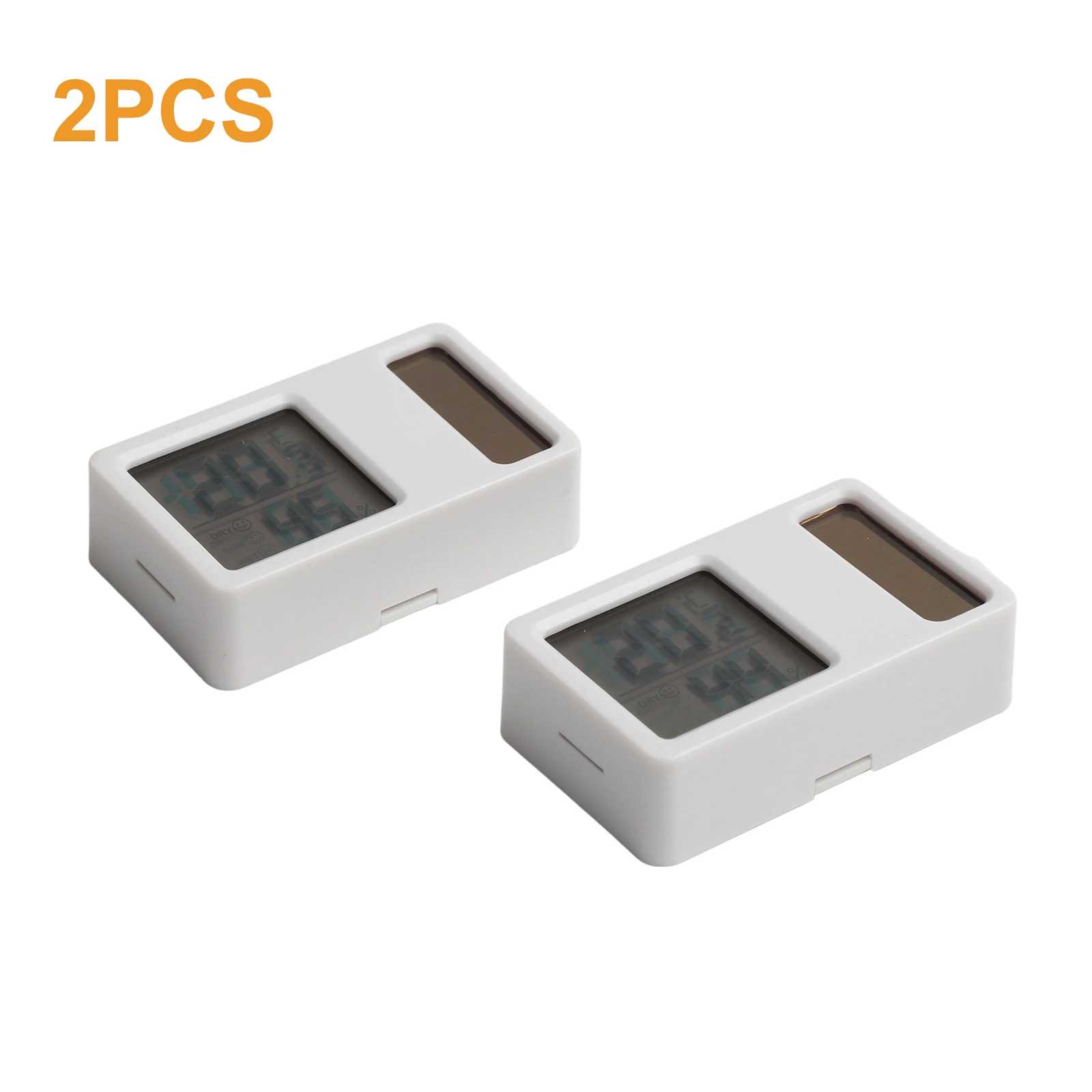 ميزان الحرارة بالطاقة الشمسية المحمول ومقياس الرطوبة للاستخدام المنزلي، مقياس الرطوبة الرقمي لدرجة الحرارة مع شاشة عرض سهلة القراءة #2