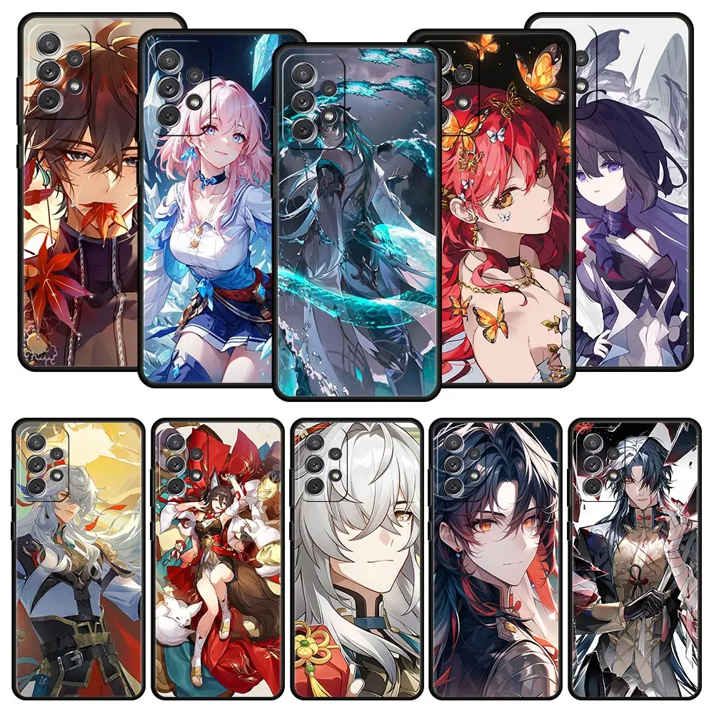 Honkai Star Rail Gepard Bronya Case for Samsung A51 A71 A21S A12 A11 A31 A41 A52 A32 A23 A33 A53 A73 A03S A05S A13 5G A34 Cover