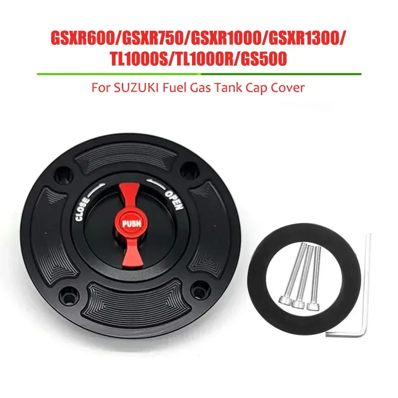 

GSXR600 Motorcycle High Quality Fuel Gas Tank Cap Cover For Suzuki GSXR750 GSXR1000 GSXR1300 Hayabusa TL1000S TL1000R GS500