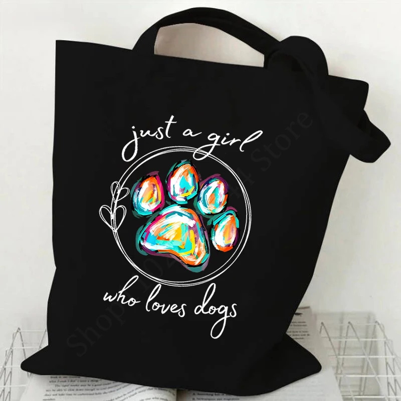 Dog Mom Funny Animal Paw Print Women's Handbags 