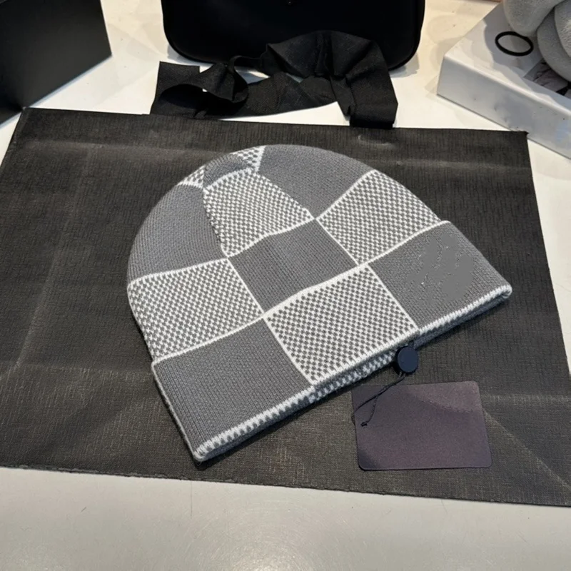 Winter Knitted Beanie Faion Hats Men 227 Casual Sle Geometric Color Blo Acrylic Cap for Youth Autumn Winter Season