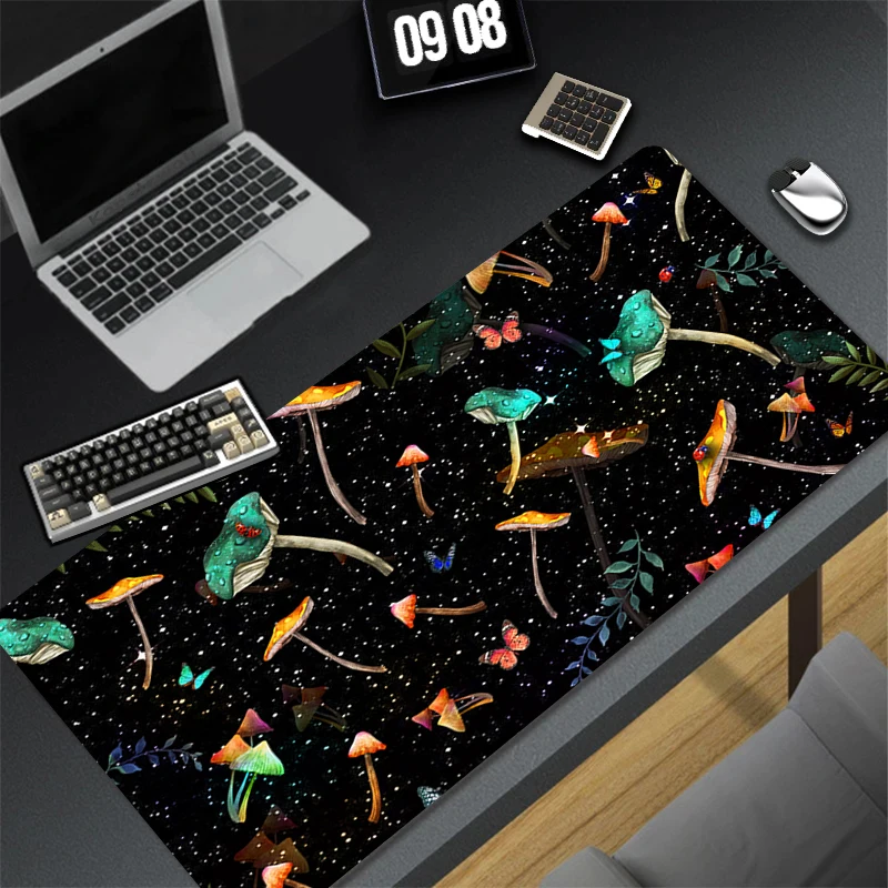 

Size Mouse Pad Gaming Psychedelic Mushrooms Mousepad Anime Rubber Mouse Mat Gamer Desktop Mat Mechanical Keyboard Pads Mousepads