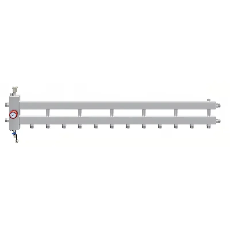 Stainless Steel Hydraulic Separator Manifold 2 to 6 Way 1 Inch Heated Distribution Header Factory Direct Supply for