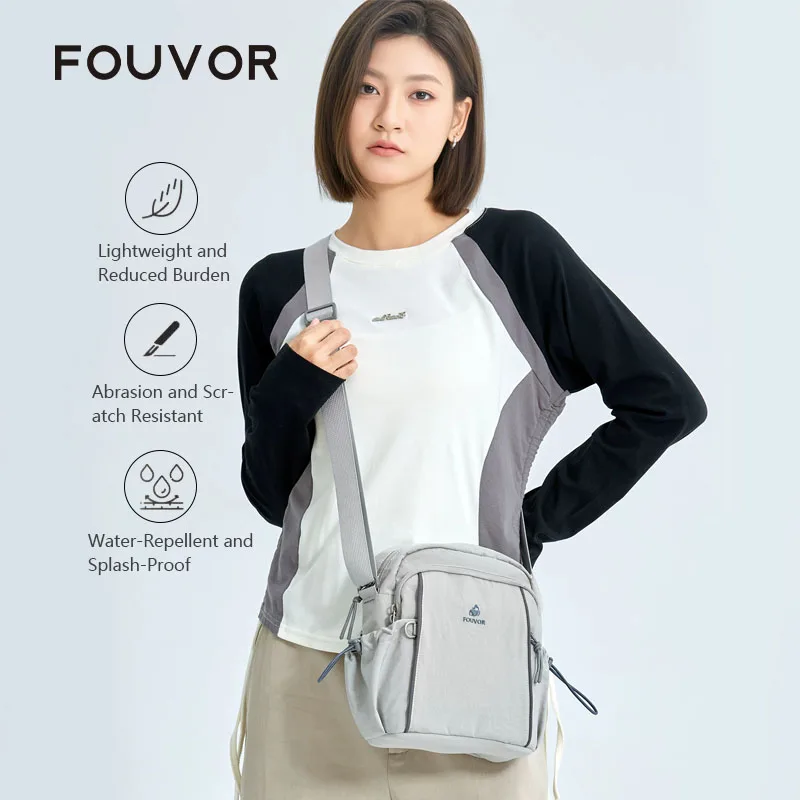 Fouvor Women's Crossbody Bag 2026 Trend Fashion Casual Lightweight Oxford Cloth Shoulder Bags Sports Travel Small Bag 3073-15