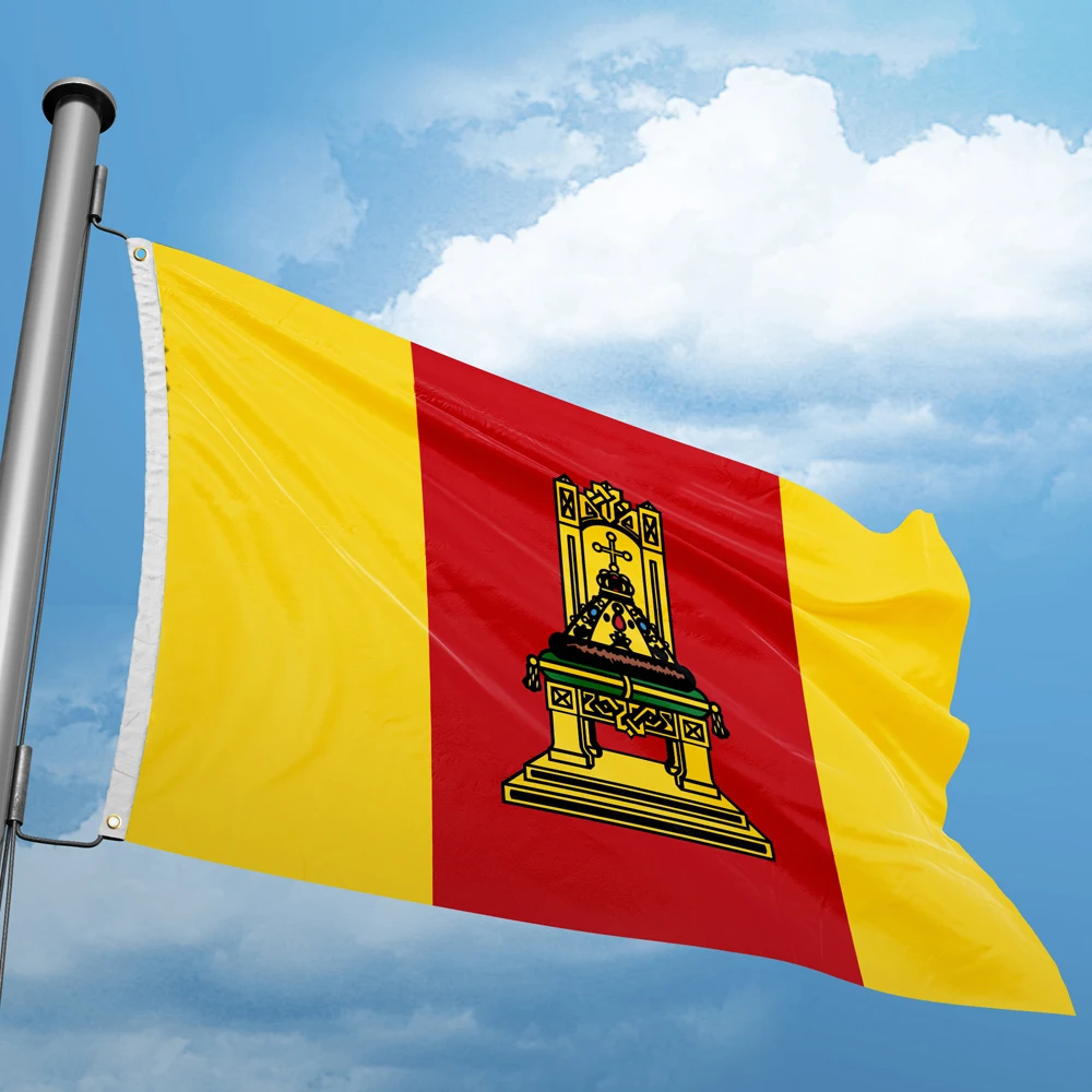 Flag Of Tver Oblast 3*5 FT 90*150 CM Flags Federal Subjects Russia Custom Logo Home Decoration Banners Polyester UV Resistance