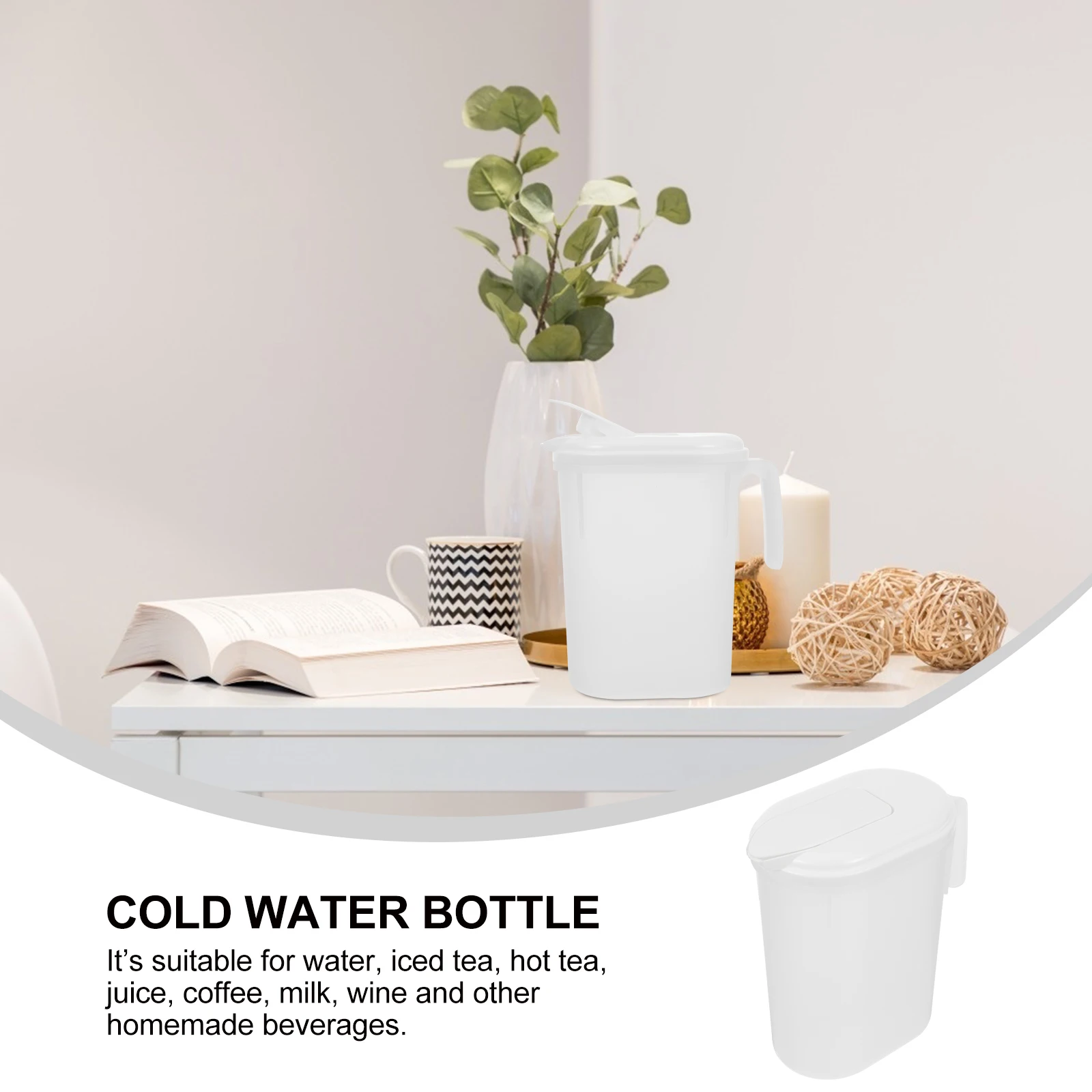 

Large Capacity Cold Jug Transparent Plastic Bottle Beverage Kettle Fruit Juice Scented Tea Cooling Water Bottle Plastic Water