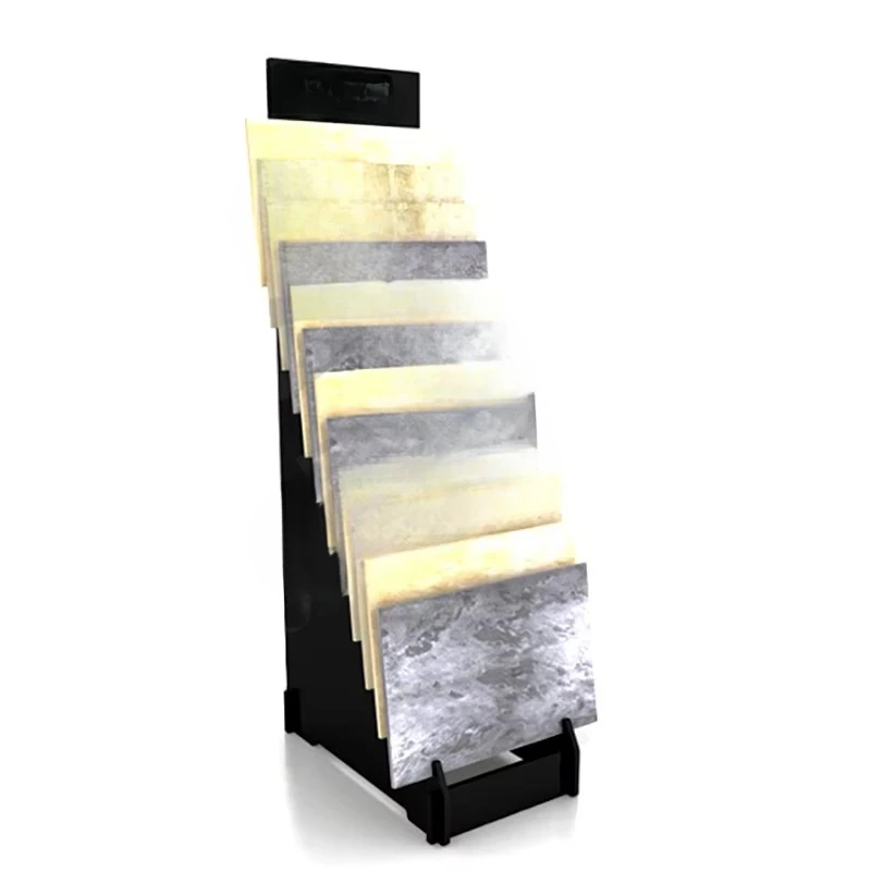 &c Custom Logo Showroom Granite Display Rack Stone Slab Rack Quartz Ceramic Tile Stand Simple Vertical Rack