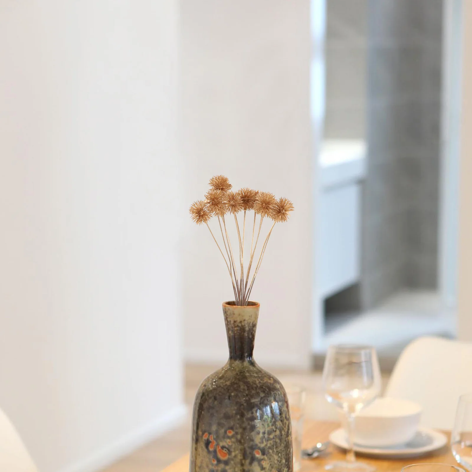 12 قطعة من مستلزمات تزيين الإكليل، ترتيبات زهور عيد الميلاد، زينة مركزية صناعية #6