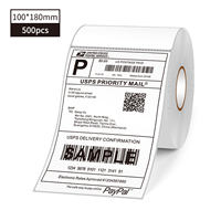 Thermal Shipping Labels Roll Shipping Package Thermal Printer All-Purpose Label Paper Sticker Self-adhesive for Express