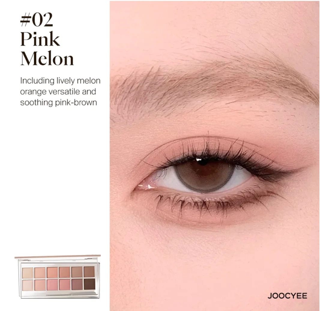 JOOCYEE 12-tinten oogschaduwpalet Langdurige parelmoer gel Glad Hoge kleur Zachte matte textuur Oogmake-up Cosmetica