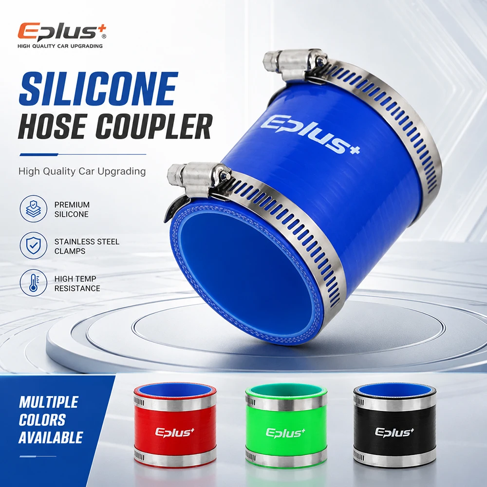 Acoplador de Manguera de Silicona Recta Universal de 4 Capas, Reforzado, para Turbo, Intercooler, Adaptador de Tubería, Rojo, Azul, Negro
