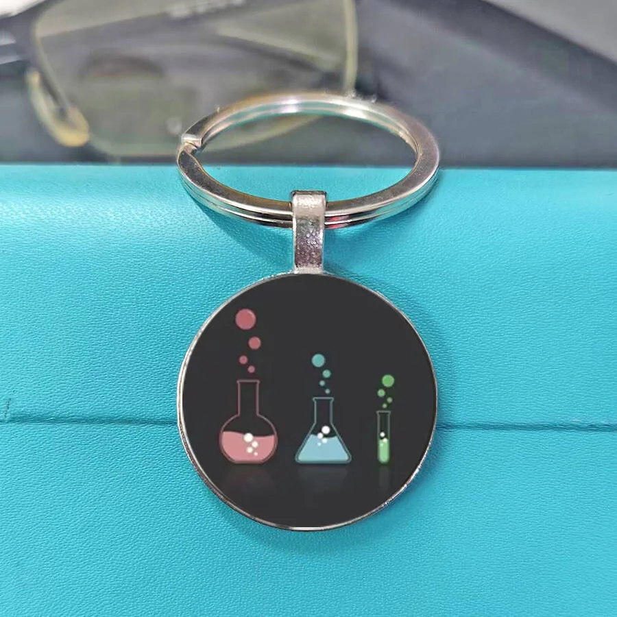 Innovative Chemistry Keychain, Geometry Science Keychain, Biology Master's Teacher's Day, Chemistry Professor Gift