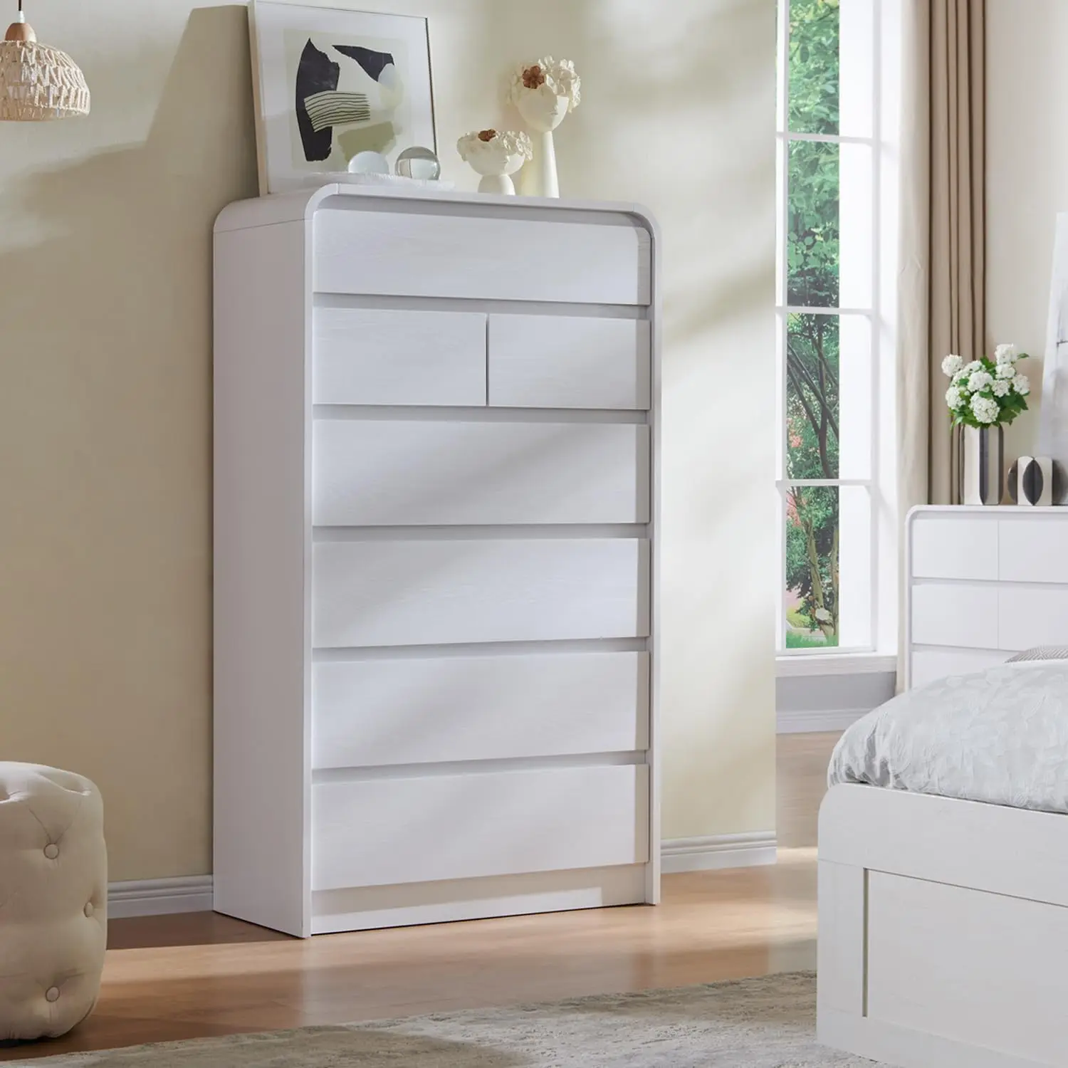 7 Drawers Dresser for Bedroom, 55