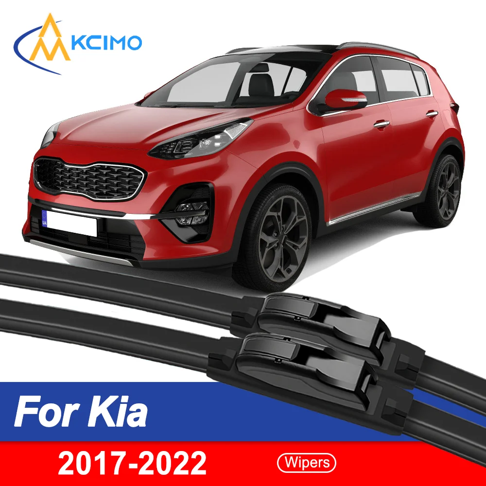 

2-Pack All-Season Wiper Blades Perfect for Kia Sportage QL 2017–2022 Crystal Clear Vision Quiet Operation Long Lifespan