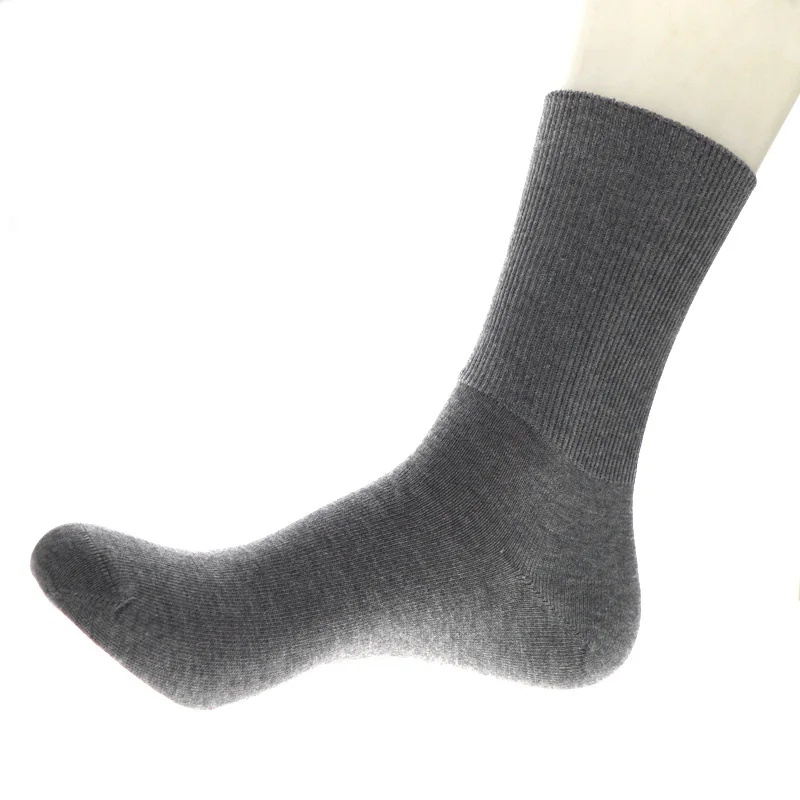 Diabetic socks Silver fiber sugar foot care socks Antibacterial, deodorant, midtube boneless cotton socks 6pairs