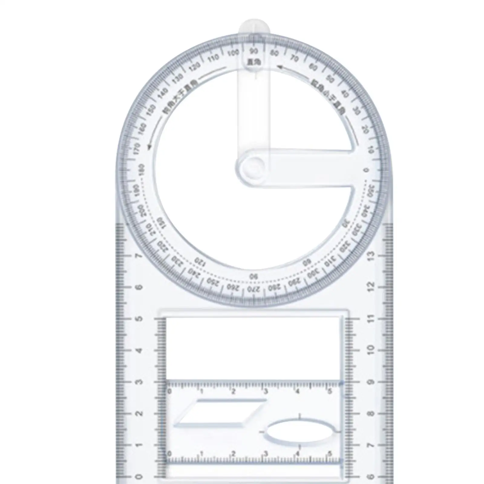 Drawing Template Mathematics Draft Rulers Supplies Multifunctional Geometric