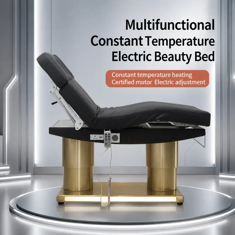 Electric Lifting Beauty Bed with Constant Temperature Heating for Massage Eyelash and Ear Care Advanced Design Comfortable