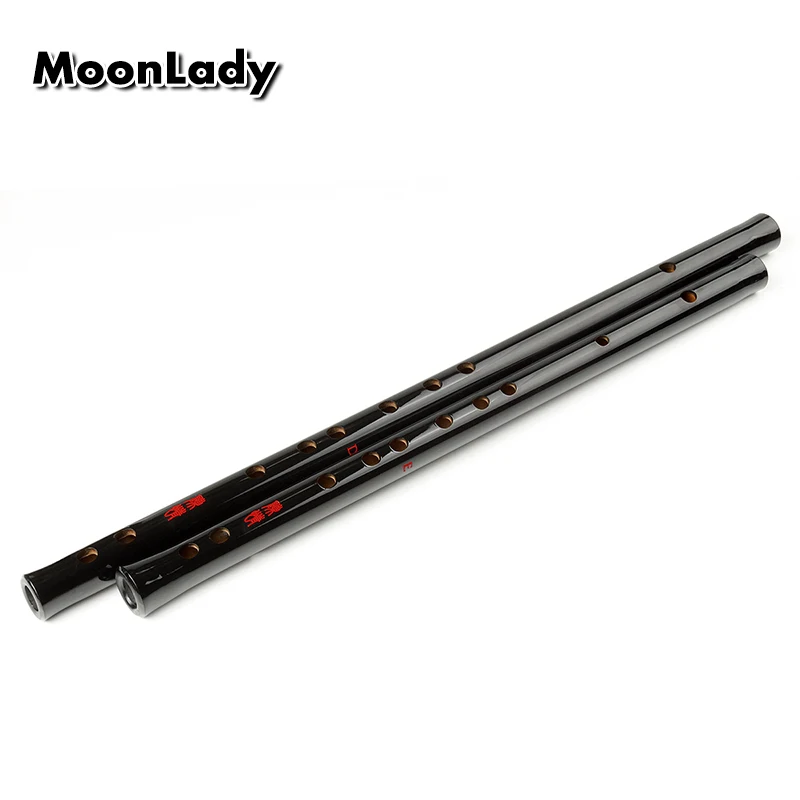 Traditional Chinese Handmade Bamboo Black Flute Dizi Woodwind Instrument for Beginners And Music Lovers