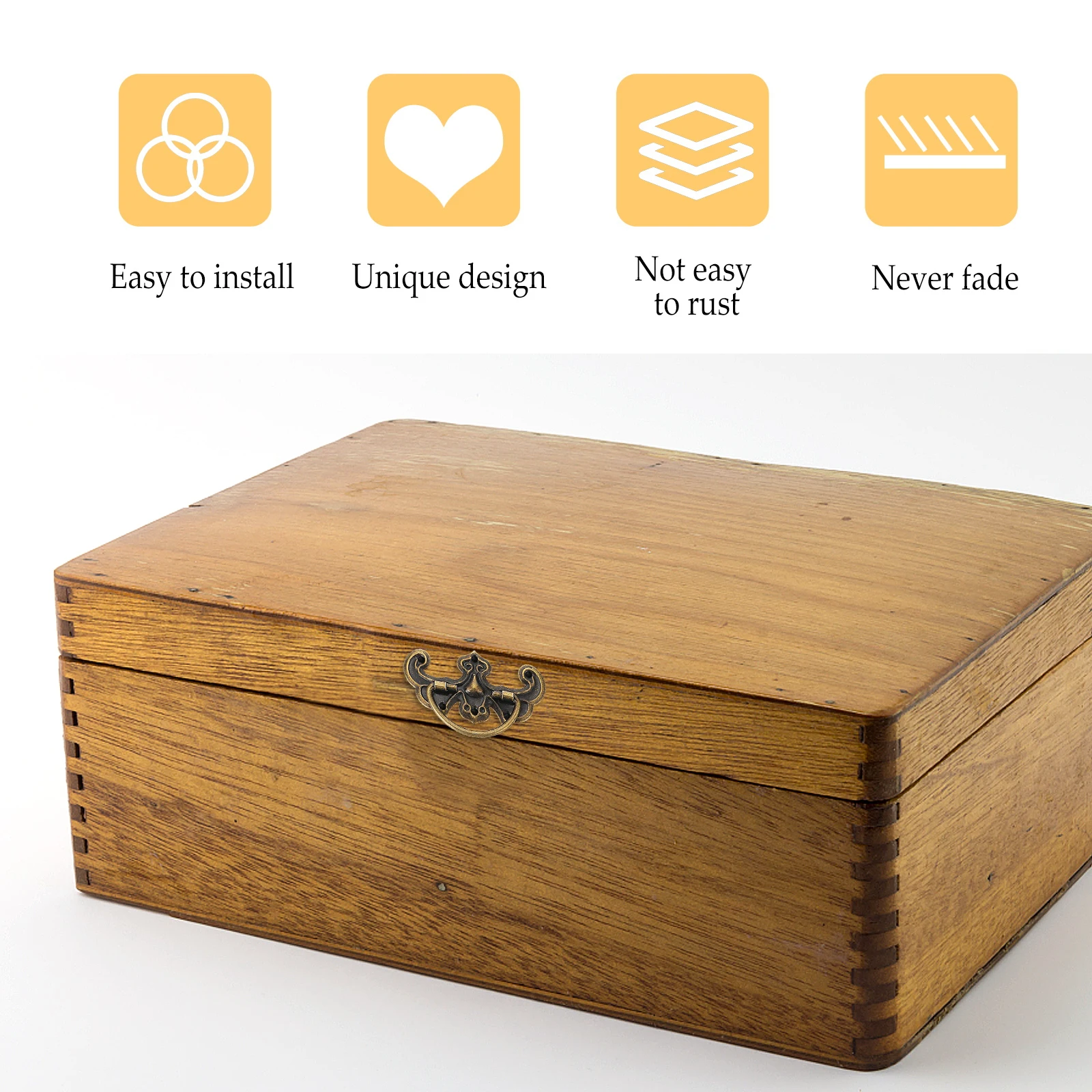 

Makeup Box Drawer Pulling Knobs Jewelry Chest Handles Decorative Retro Cabinet Dresser Vintage Pulls