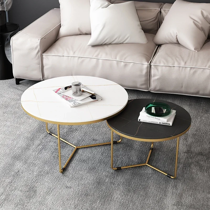 Modern Luxury Coffee Table Nordic Italian Aesthetic Photo Album Minimalist Side Table Center Service Mesas Bajas Salon Furniture