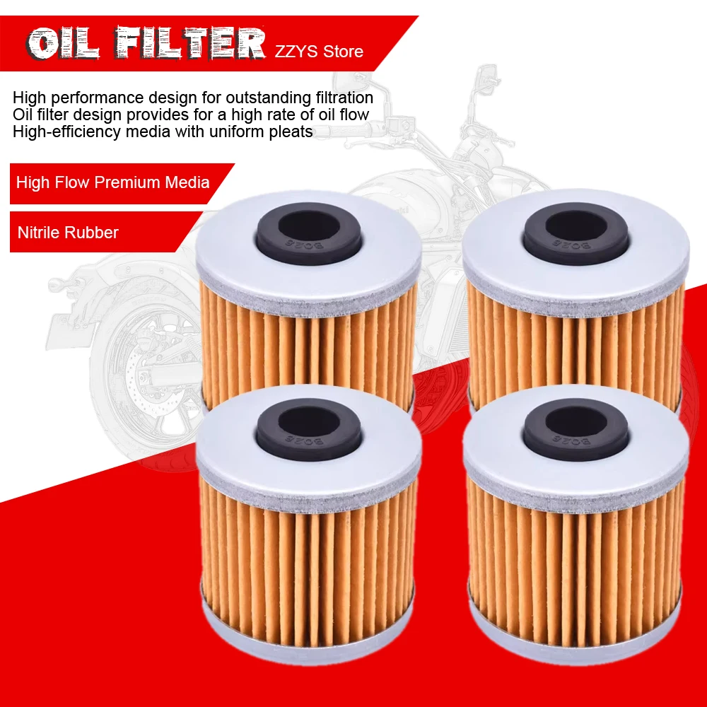 1/4/8 pcs Oil Filter For Kymco Scooter 200i 300i 350i Downtown 125i 150 200i 300i People GT i.e 125 K-XCT Super Dink