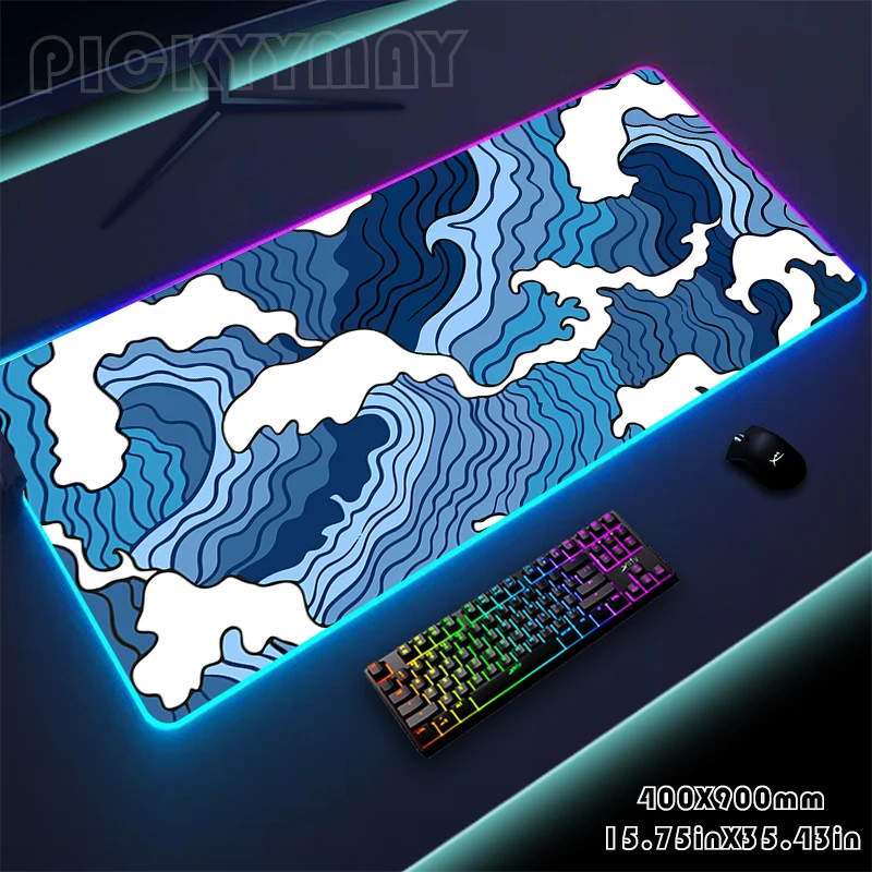 

Mousepads Popular RGB Mousepad Large Gaming Desk Mat Luminous Mouse Pad Big LED Mouse Mat Desk Pad Backlit Keyboard Mats